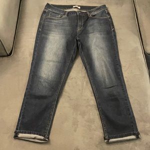 Kensie Ankle Crop Dark Wash Jeans